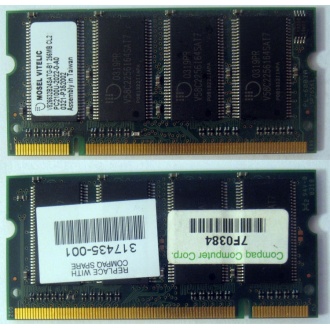 Модуль памяти 256MB DDR Memory SODIMM в Волгограде, DDR266 (PC2100) в Волгограде, CL2 в Волгограде, 200-pin в Волгограде, p/n: 317435-001 (для ноутбуков Compaq Evo/Presario) - Волгоград
